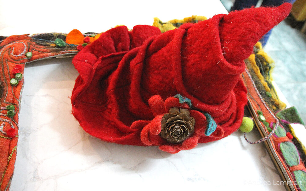 Filzatelier Ruta auf der Insel Cres in Kroatien, dort wird nachhaltig Schafwolle wiederverwendet