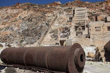 Schwefelminen Milos, Sulfur Mines, Paliorema, Verlassener Ort mit Bergbau auf Milos