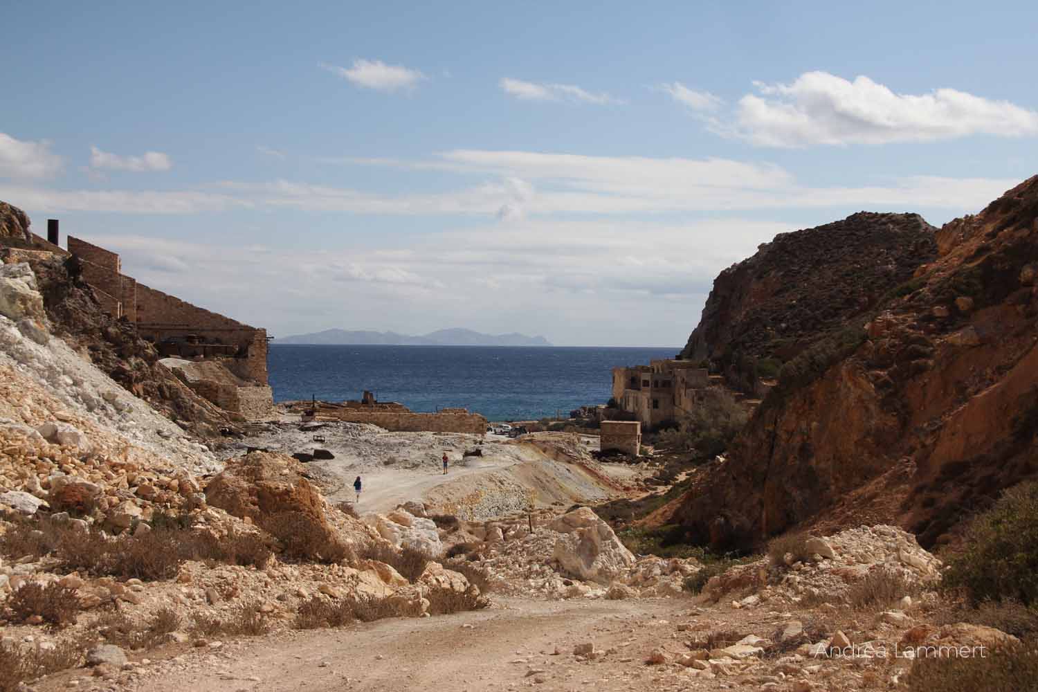 Schwefelminen Milos, Sulfur Mines, Paliorema, Verlassener Ort mit Bergbau auf Milos