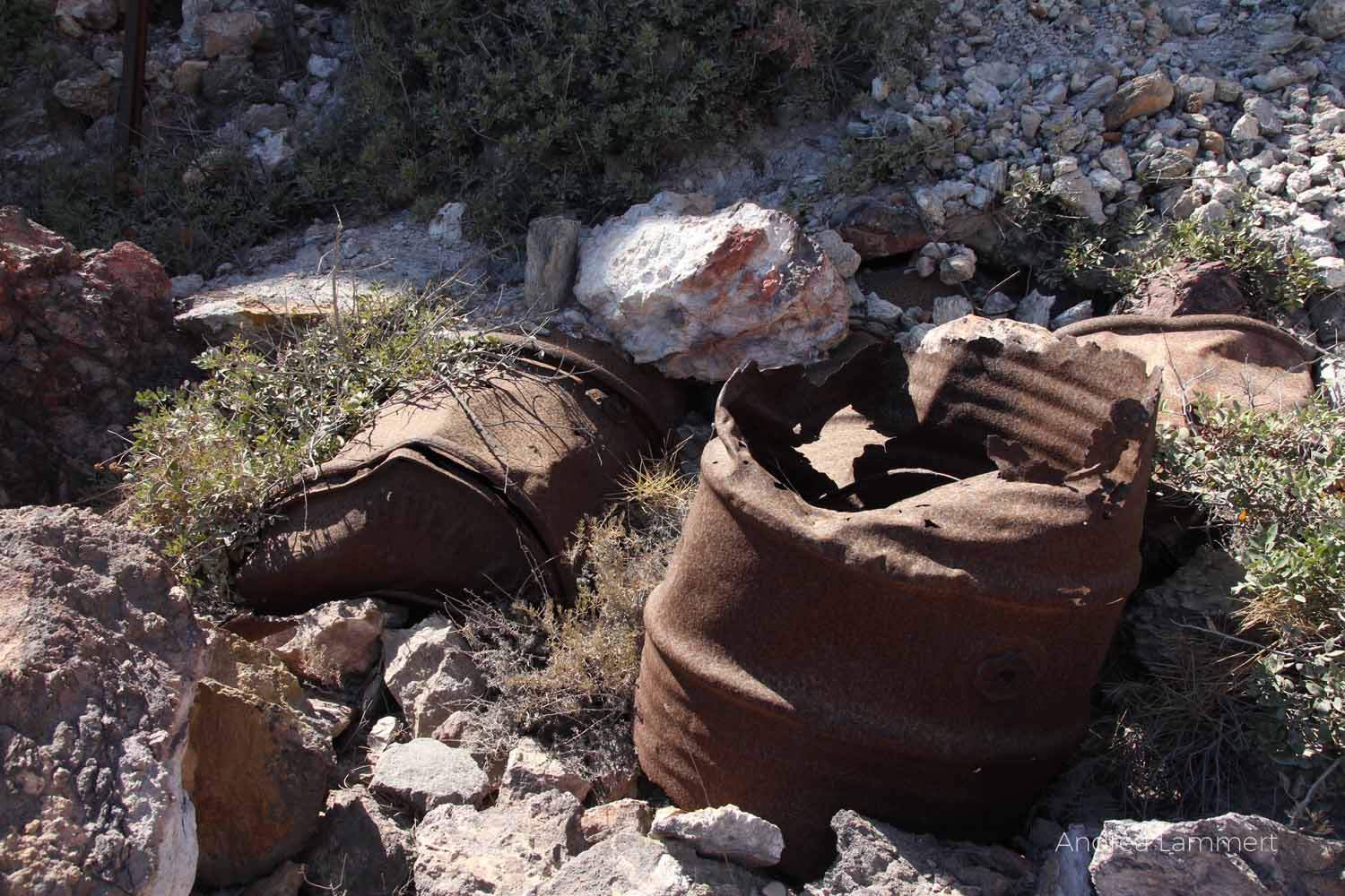 Schwefelminen Milos, Sulfur Mines, Paliorema, Verlassener Ort mit Bergbau auf Milos