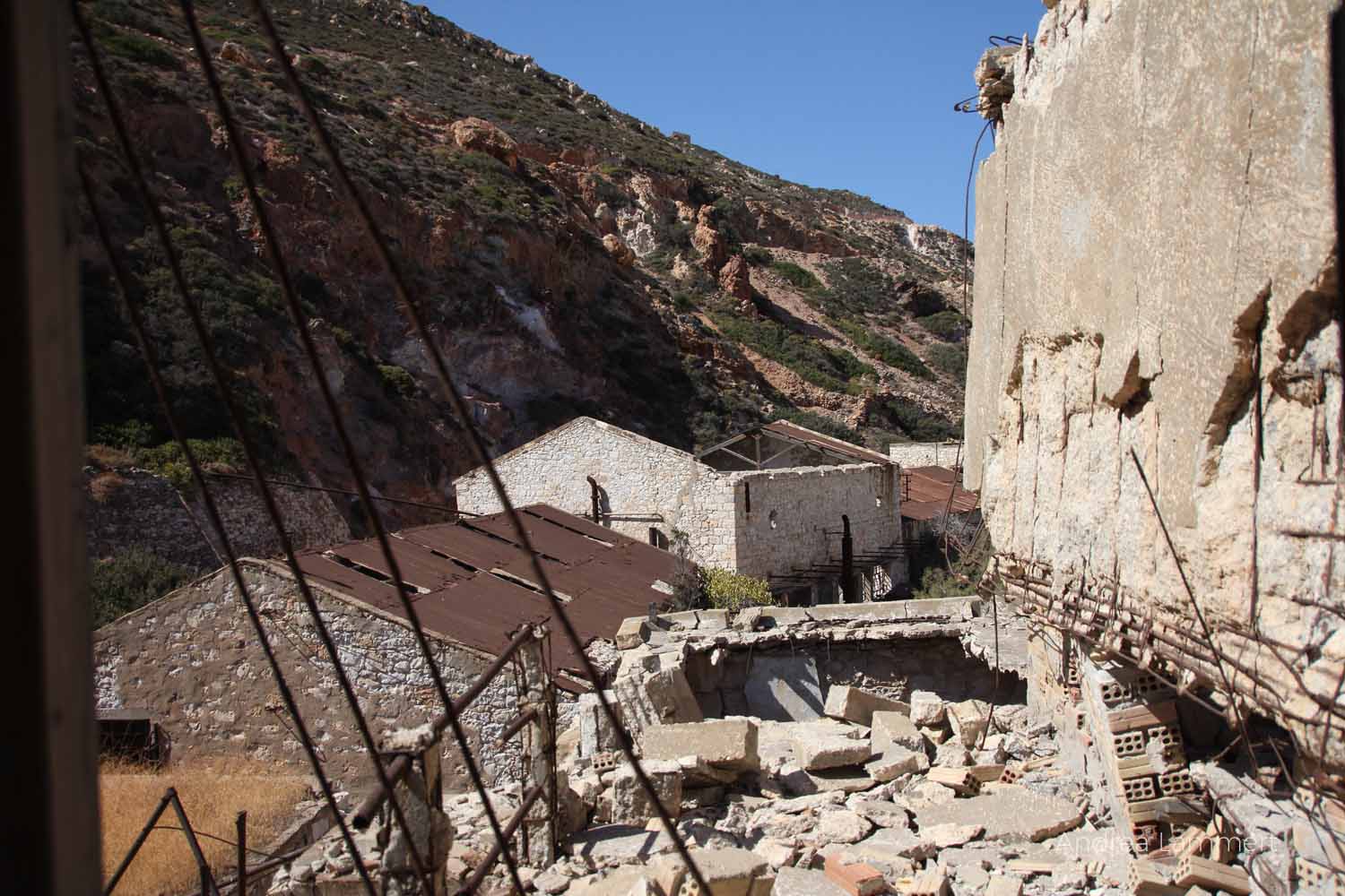 Schwefelminen Milos, Sulfur Mines, Paliorema, Verlassener Ort mit Bergbau auf Milos