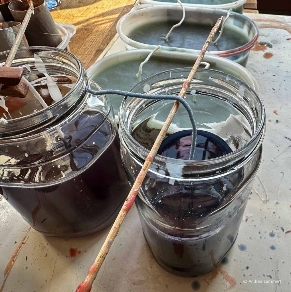 Kerzen aus Wachsresten Formen