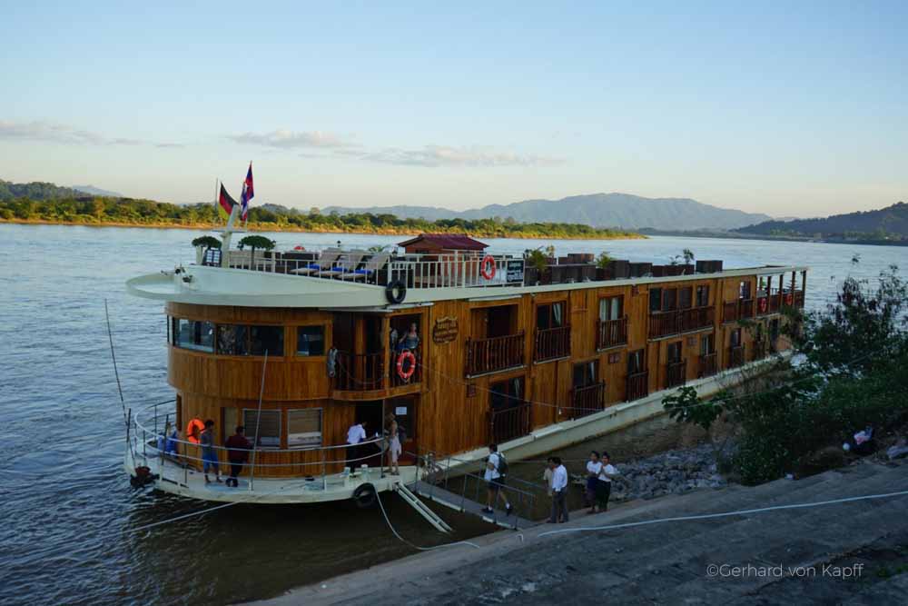 Flussfahrt auf dem Mekong ivon Thailand nach Laos, Mekong river tour