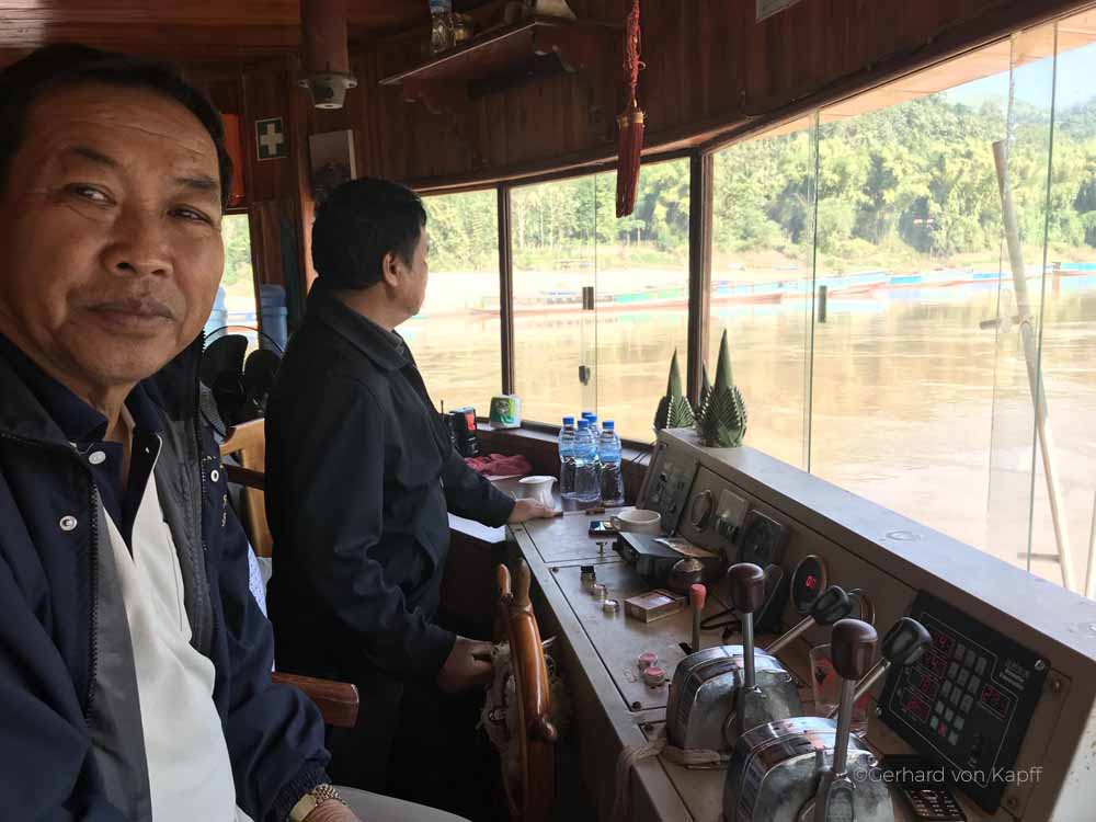 Flussfahrt auf dem Mekong ivon Thailand nach Laos, Mekong river tour