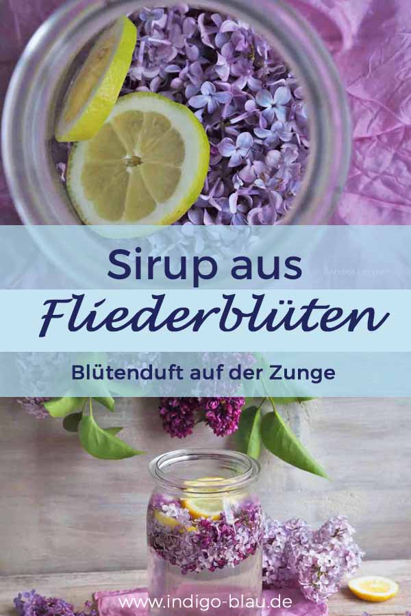 Fliederblütensirup Rezept, selbstgemacht, Sirup aus Fliederblüten