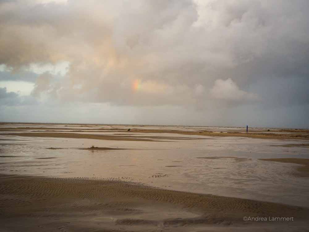 Regenbogenwolke auf Borkum