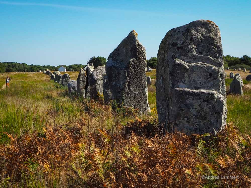 Carnac Menhire, Bretagne, mystische Orte 