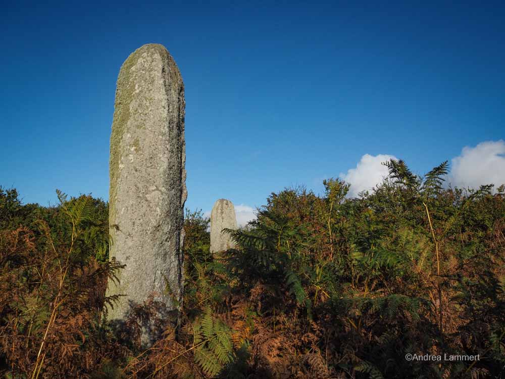 Menhire, Bretagne, mystische Orte