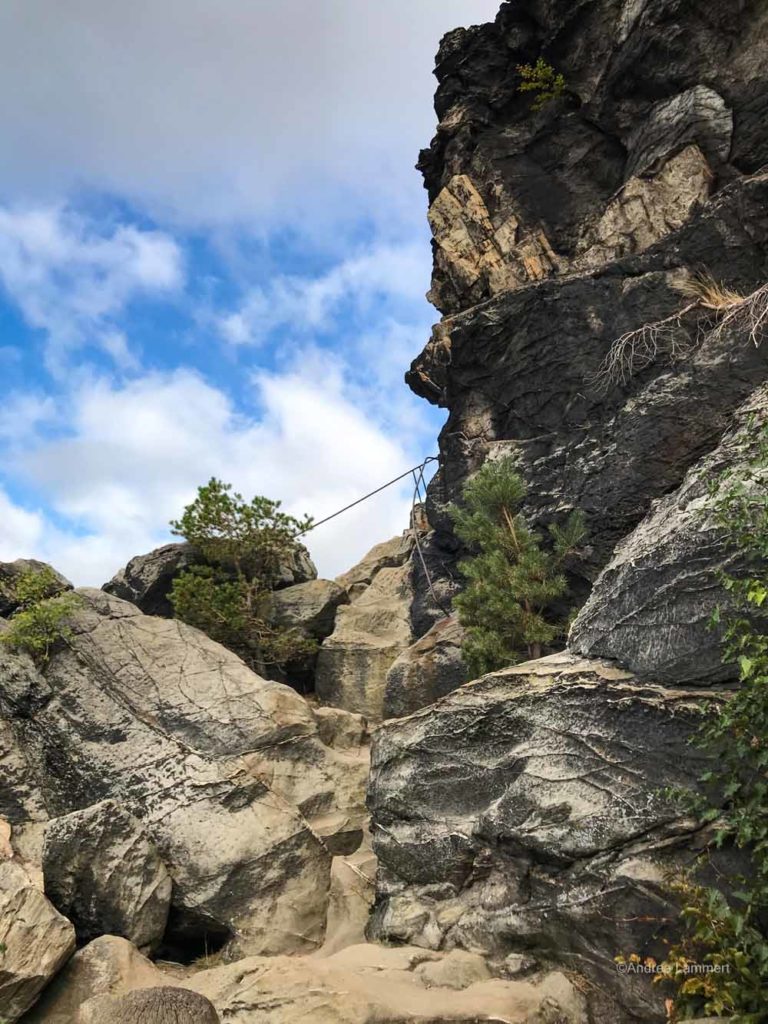 Teufelsmauer: Großvaterfelsen bei Blankenburg.