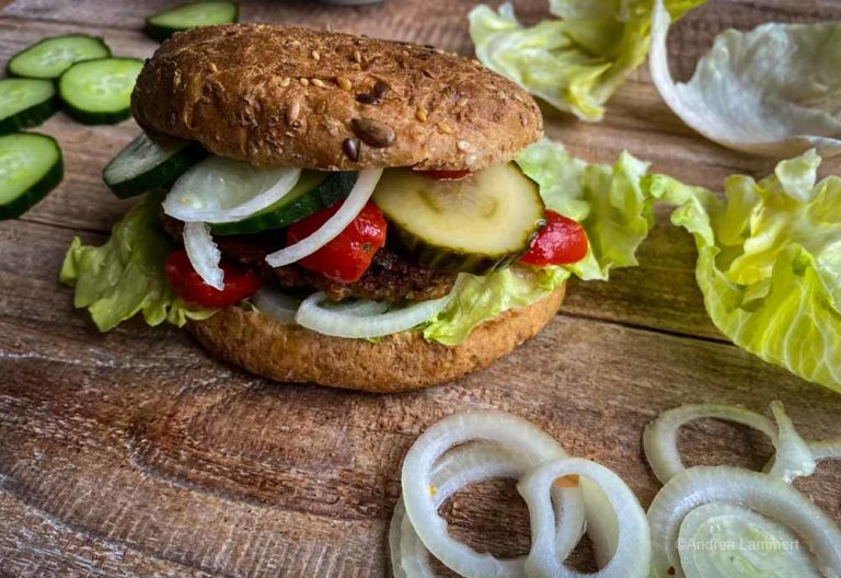 Rezept Patties für vegane Linsenburger ohne Soja I indigoblau.de