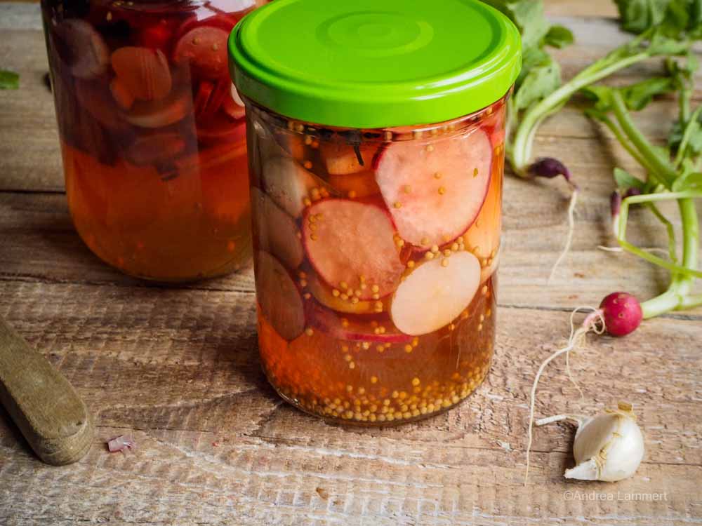 Radieschen-Pickles Rezept, Saure Radieschen