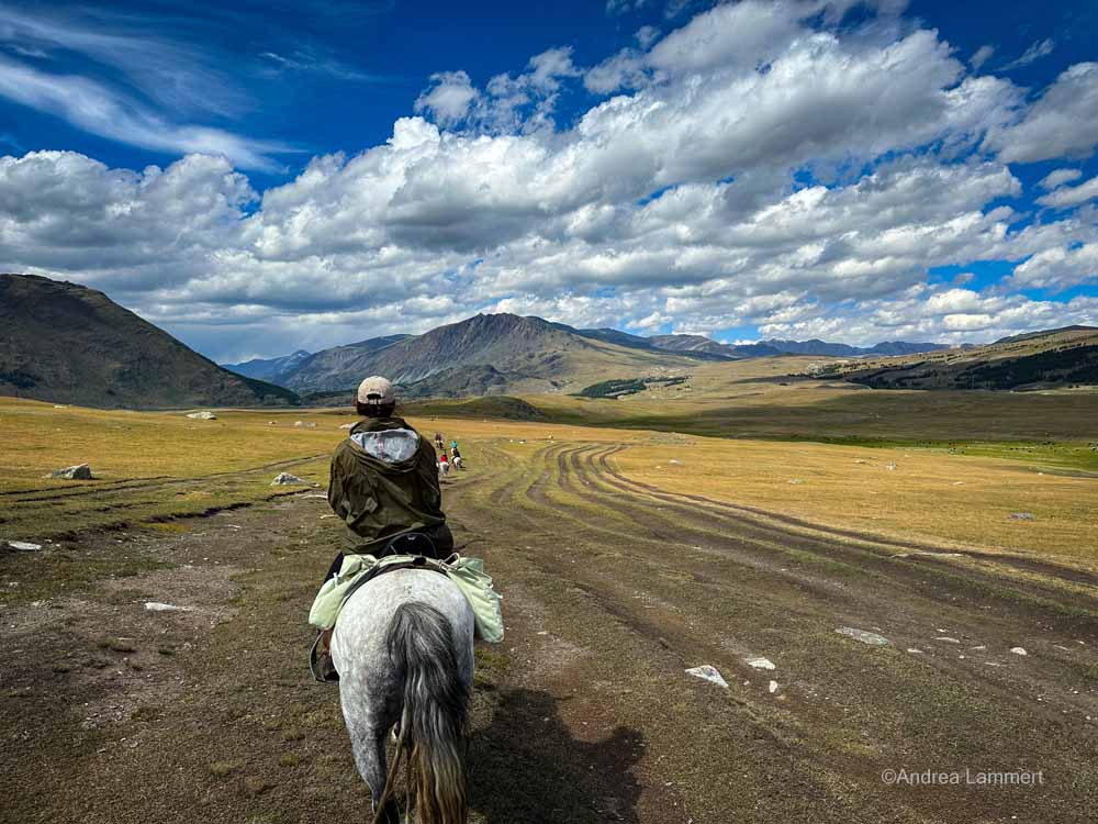 Wanderreiten im Altai, Mongolei,