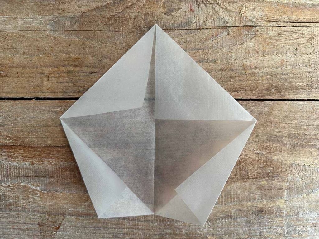 Transparentsterne falten, Anleitung Schritt 6