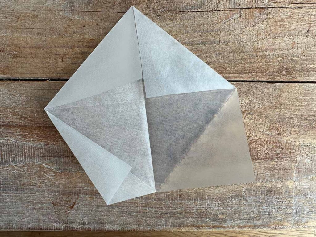 Transparentsterne falten, Anleitung Schritt 5