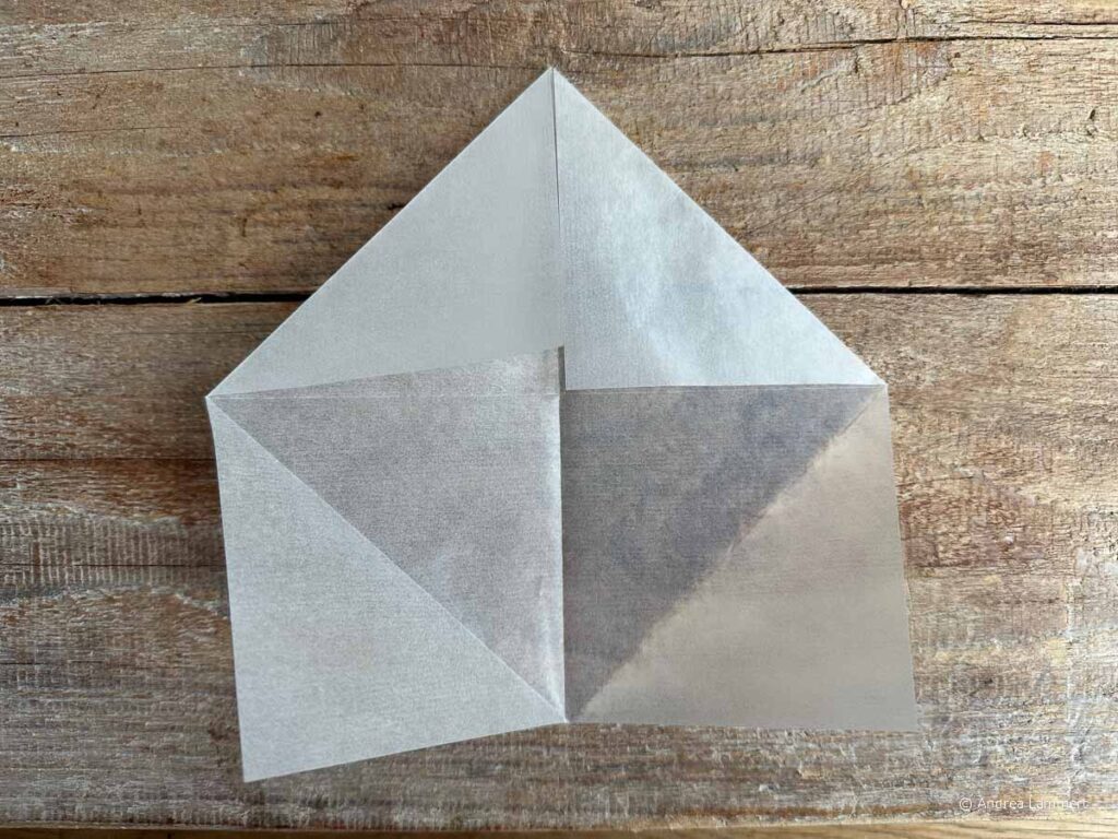 Transparentsterne falten, Anleitung Schritt 4