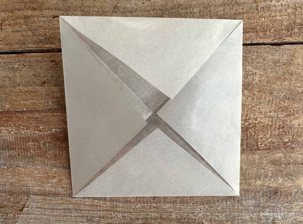 Transparentsterne falten, Anleitung Schritt 3