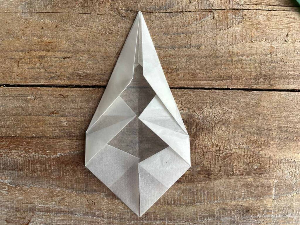 Transparentsterne falten, Anleitung Schritt 10