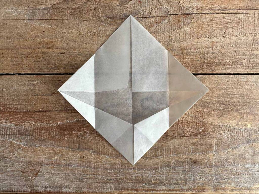 Transparentsterne falten, Anleitung Schritt 8