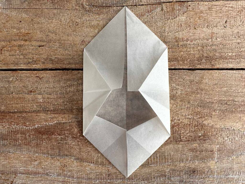 Transparentsterne falten, Anleitung Schritt 7