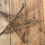 Weihnachtsstern aus Zweigen basteln. DIY