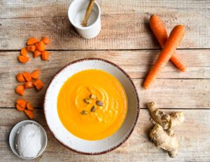 Möhren-Ingwer-Suppe vegan Rezept