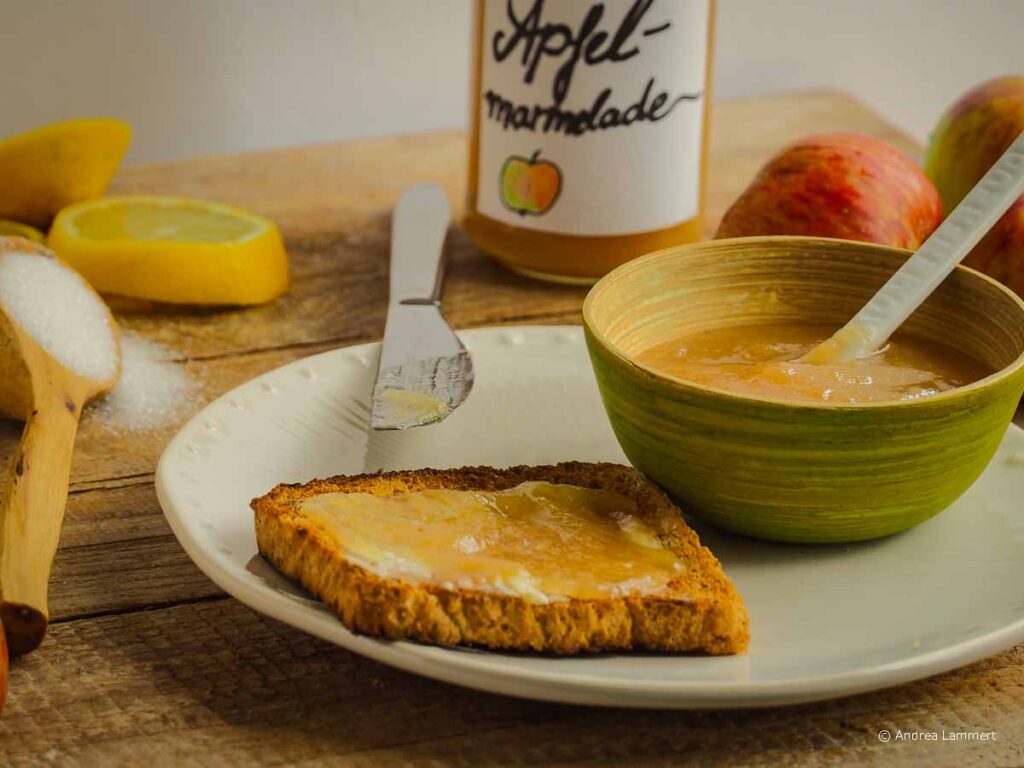 Apfelmarmelade Rezept. Apfelmarmelade selbstgemacht