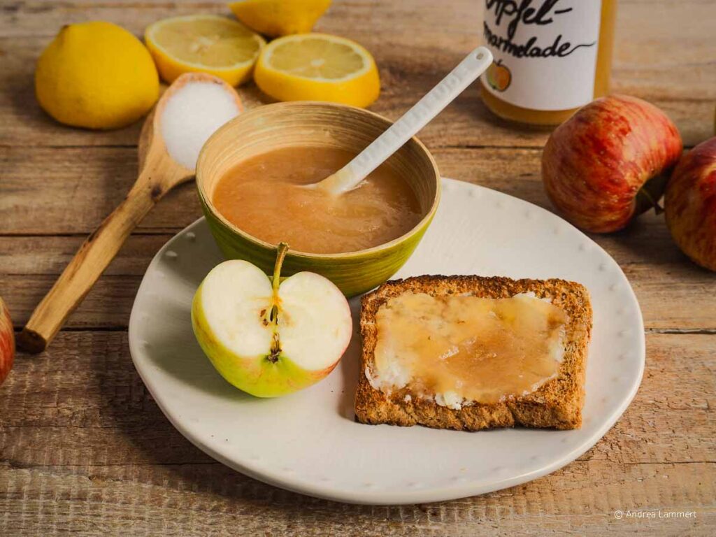 Apfelmarmelade Rezept. Apfelmarmelade selbstgemacht