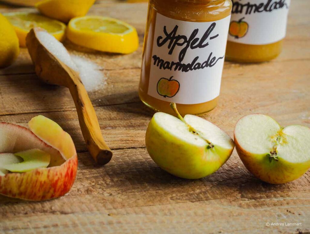 Apfelmarmelade Rezept. Apfelmarmelade selbstgemacht