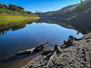 Badeseen im Harz, hier die Okertalsperre, Zulauf der Innersten
