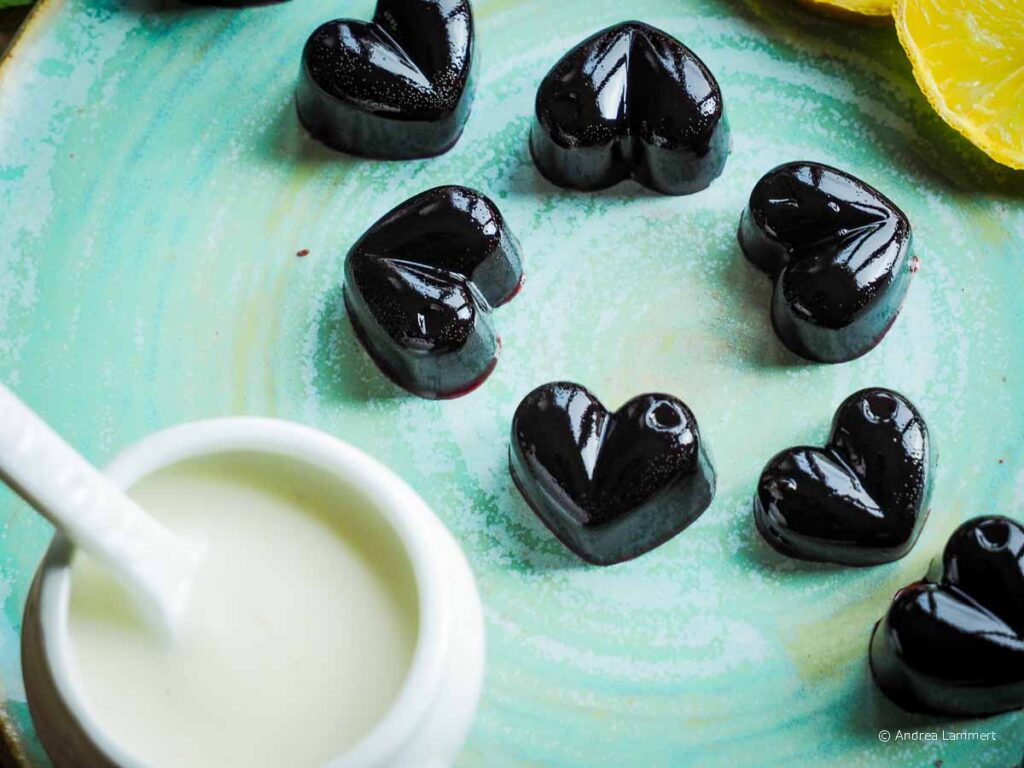 Wackelpudding Holunder Rezept ohne Gelatine