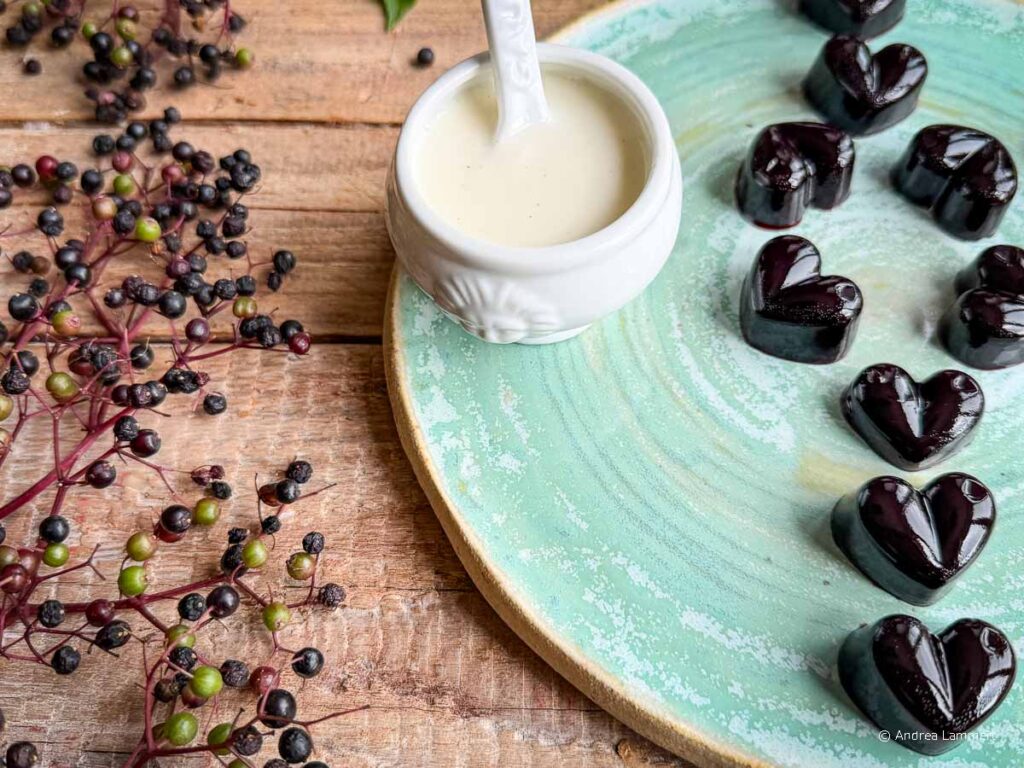 Wackelpudding Holunder Rezept ohne Gelatine